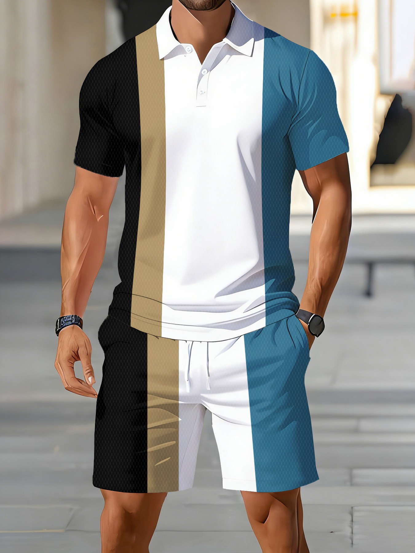 Street Fashion Summer 2026 - Completo Set Polo Uomo Estivo 2026