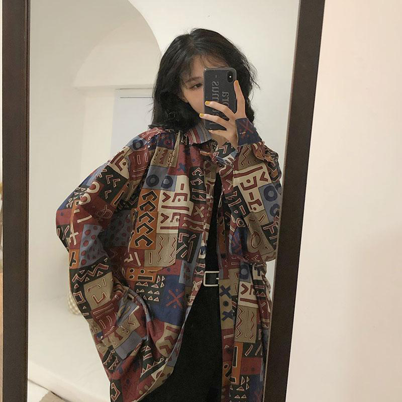 Street Fashion Korea - Camicette da donna vintage Harajuku streetwear