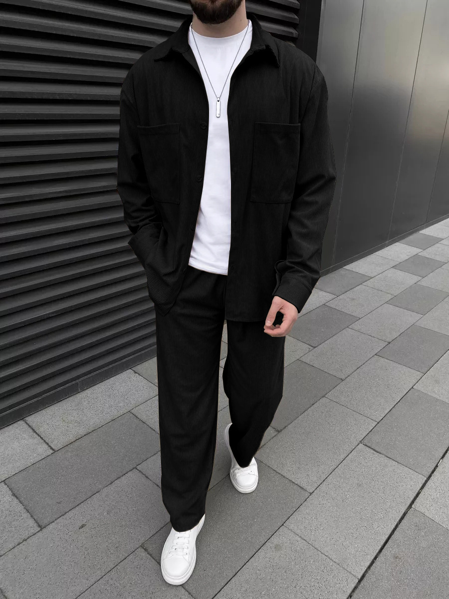 Street Fashion Outfit For Men - Completo da Uomo in Velluto a