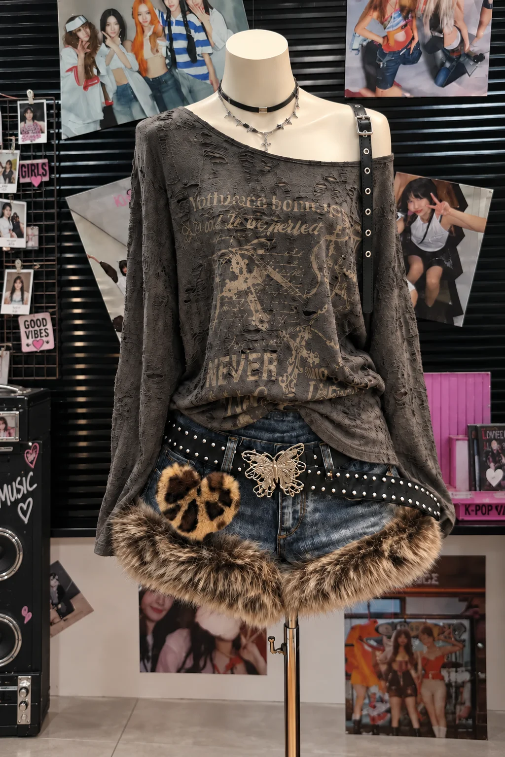 Set gonna due pezzi retrò Y2K  - Street Fashion Korea recensione e prezzo