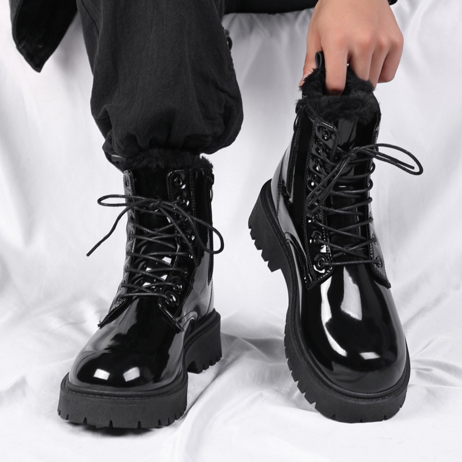 Stivali invernali da uomo cald - Street Fashion Plus Size recensione e prezzo