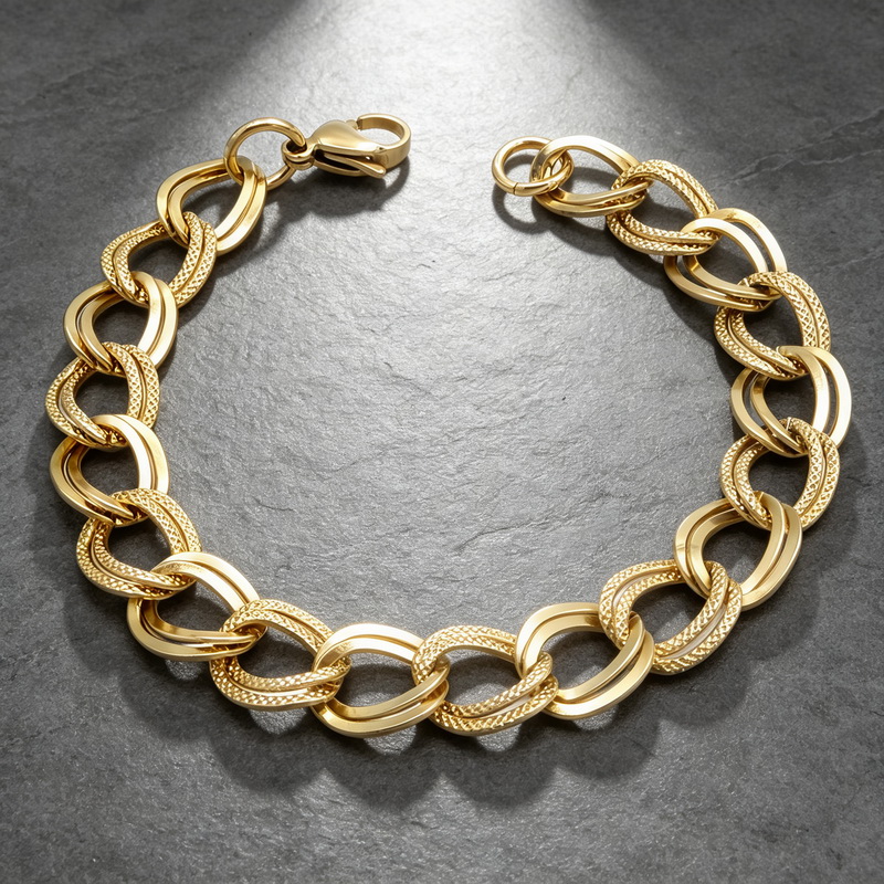 Bracciale da uomo in acciaio i - Fashion Street Singapore recensione e prezzo