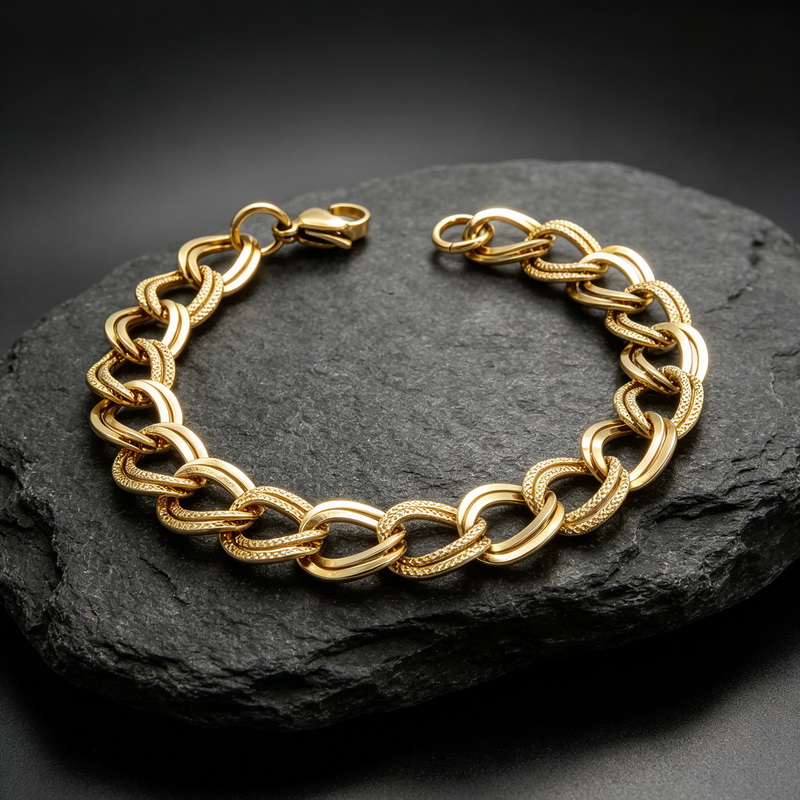 Bracciale da uomo in acciaio i - Fashion Street Singapore recensione e prezzo