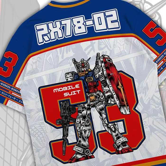 T-shirt Gundam RX78 Anime Mech - Street Fashion Korea recensione e prezzo