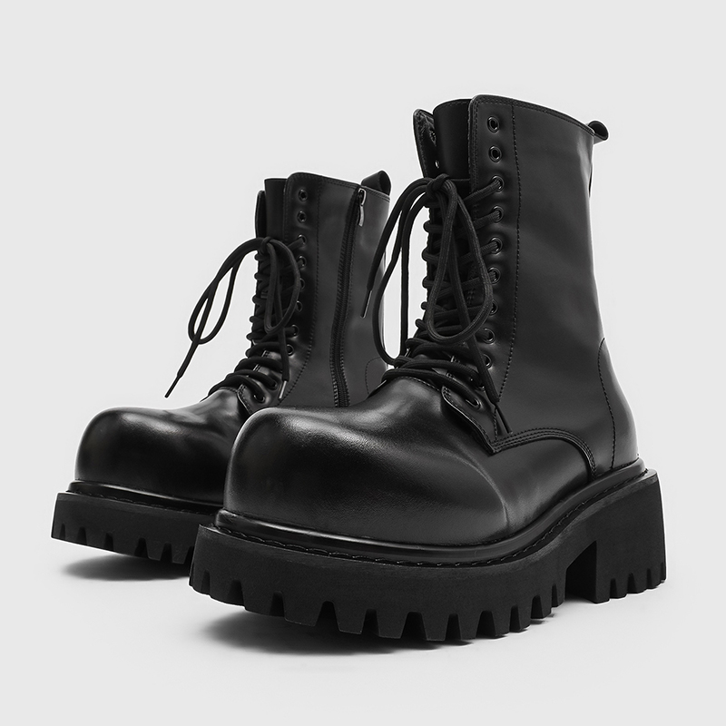 Stivali alti in pelle unisex,  - Street Fashion Plus Size recensione e prezzo