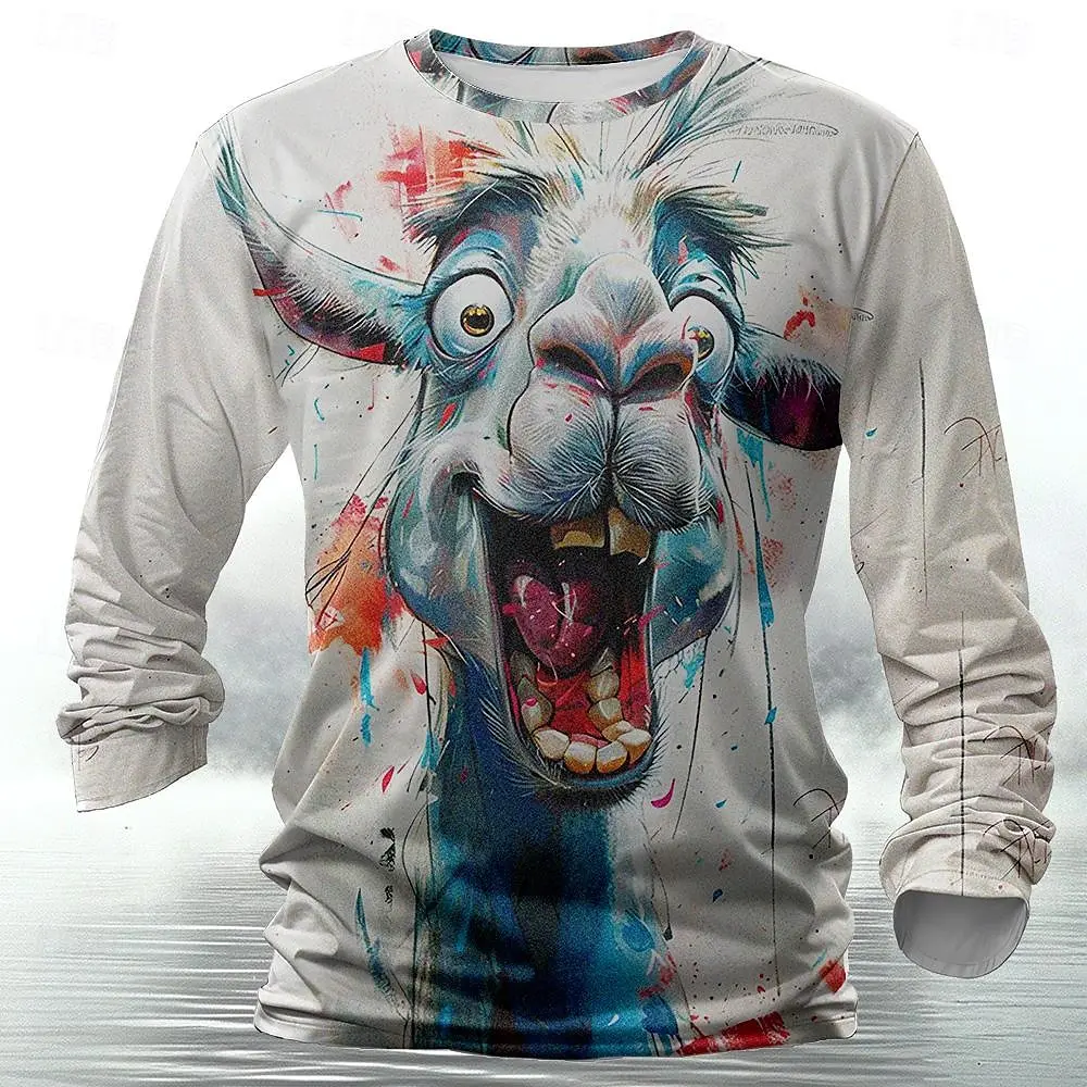 Maglietta da uomo con stampa 3 - Street Fashion Casual recensione e prezzo