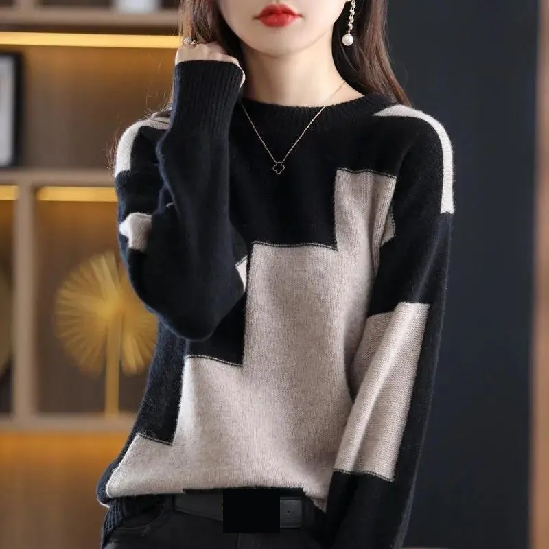 Moda O-Collo Impiombato Maglio - Street Fashion Korea recensione e prezzo