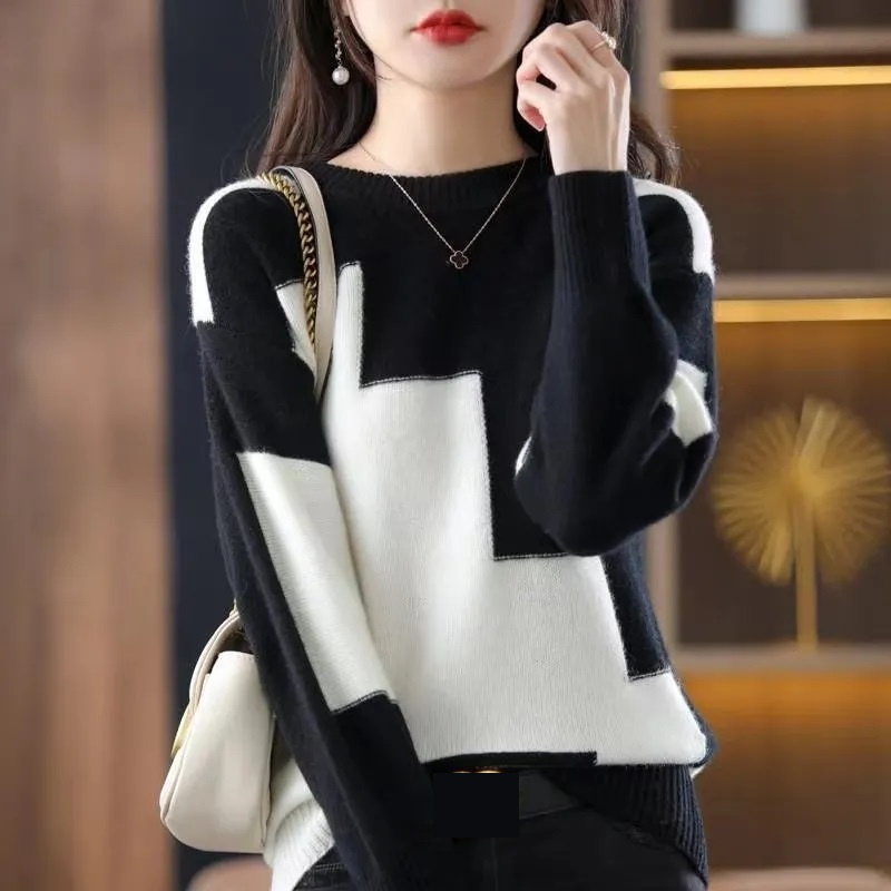 Moda O-Collo Impiombato Maglio - Street Fashion Korea recensione e prezzo