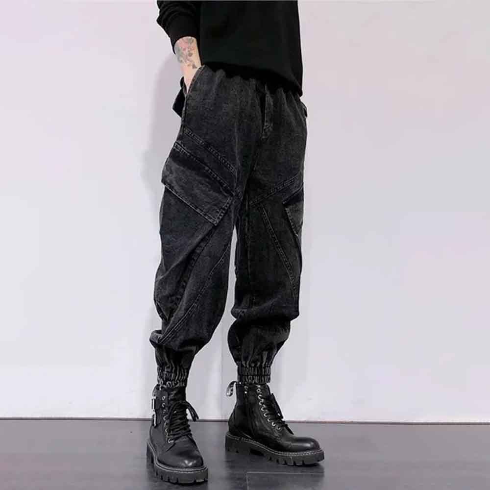 Pantaloni in denim tinta unita - Street Fashion Trend 2025 recensione e prezzo