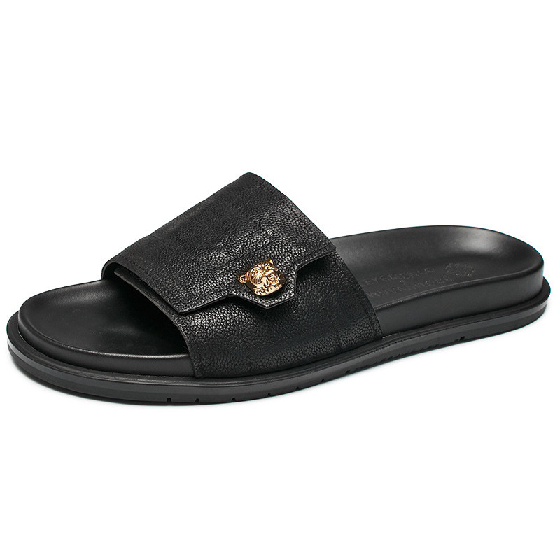 2025 Nuove pantofole in vera p - Street Fashion Style Male recensione e prezzo