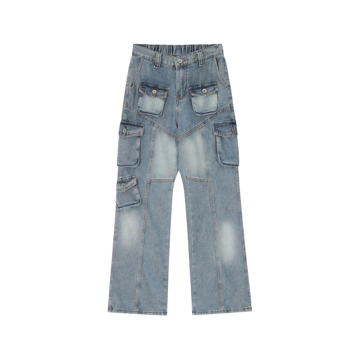 Pantaloni Larghi in Denim Mult - Street Fashion Europe recensione e prezzo