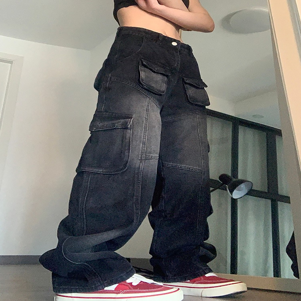 Pantaloni Larghi in Denim Mult - Street Fashion Europe recensione e prezzo